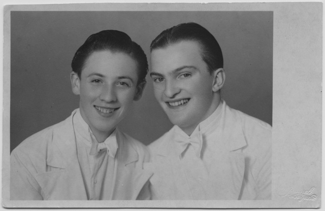 Camerieri del Lloyd Hotel Lugano in posa