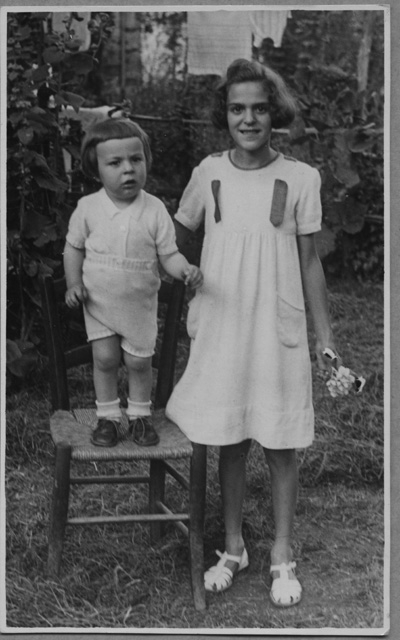 Lina Grasdorf Lepori con Aldo Menghetti in posa