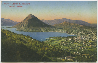 Cartolina illustrata di Lugano
