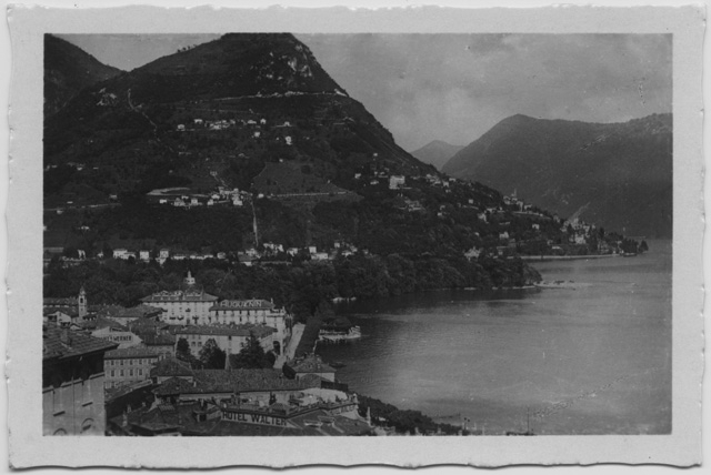 Veduta di Lugano con il Monte Brè