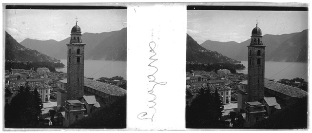 Veduta di Lugano con la cattedrale di San Lorenzo