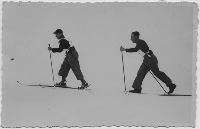 Guardie di confine durante una gara sciistica