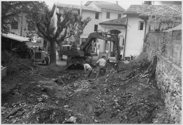 Lavori di scavo a Cagiallo