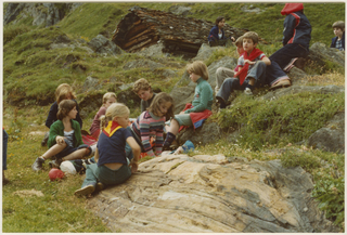 Gruppo Scout in gita alla Capanna Bovarina