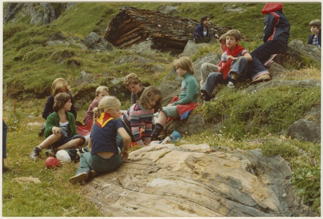 Gruppo Scout in gita alla Capanna Bovarina