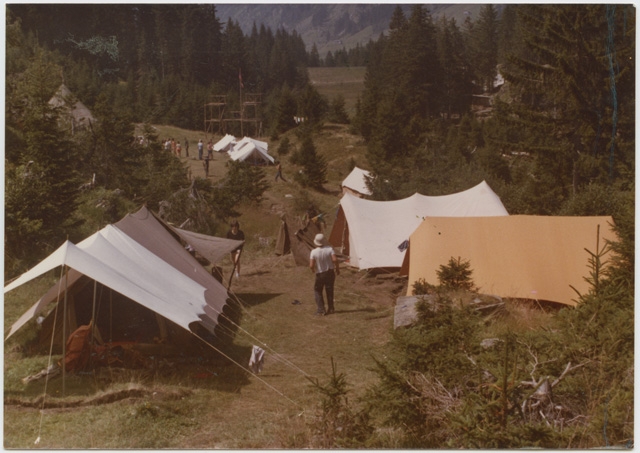 Veduta del campo Scout a Campra