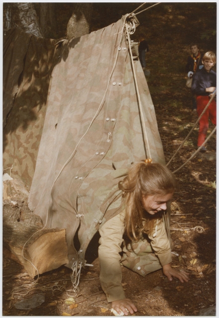 Cerimonia di passaggio di unità del gruppo Scout a Bigorio
