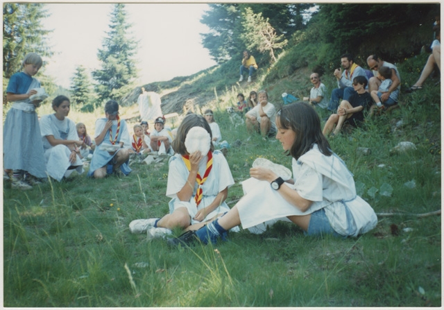 Rappresentazione durante il campo estivo del gruppo Scout a San Bernardino