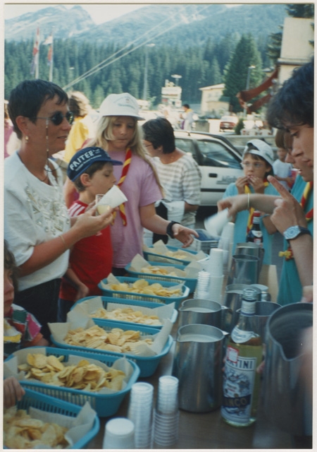 Rinfresco al campo estivo del gruppo Scout a San Bernardino