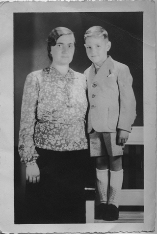 Alice Lucca con il figlio Renato