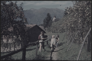 Gruppetto sopra ad un sentiero a Vaglio