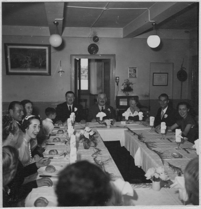 Banchetto di nozze al ristorante Storni in occasione del matrimonio di Magda Torrazza e Raoul Grandjean