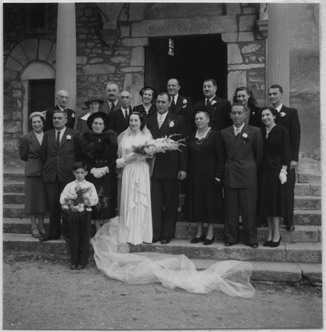 Matrimonio di Magda Torrazza e Raoul Grandjean a Tesserete