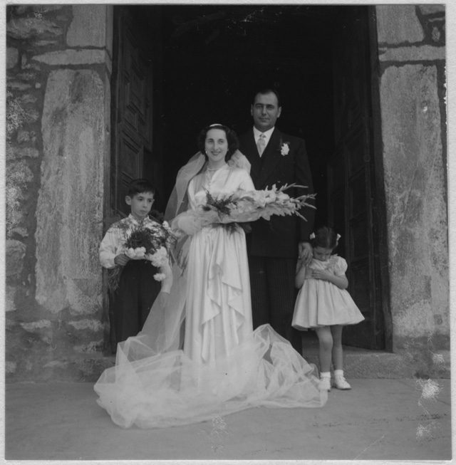 Matrimonio di Magda Torrazza e Raoul Grandjean a Tesserete