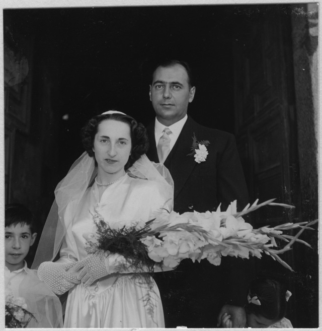 Matrimonio di Magda Torrazza e Raoul Grandjean a Tesserete