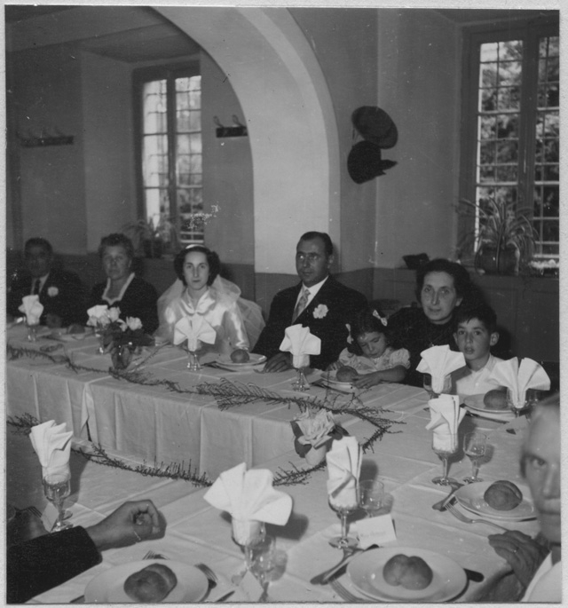 Banchetto di nozze al ristorante Storni in occasione del matrimonio di Magda Torrazza e Raoul Grandjean