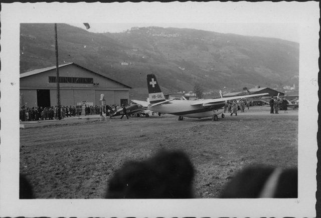 Inaugurazione dell'aeroporto di Agno