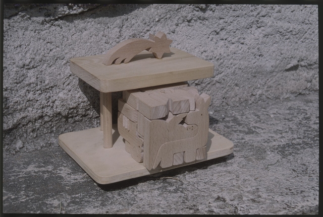 Presepe artigianale in legno