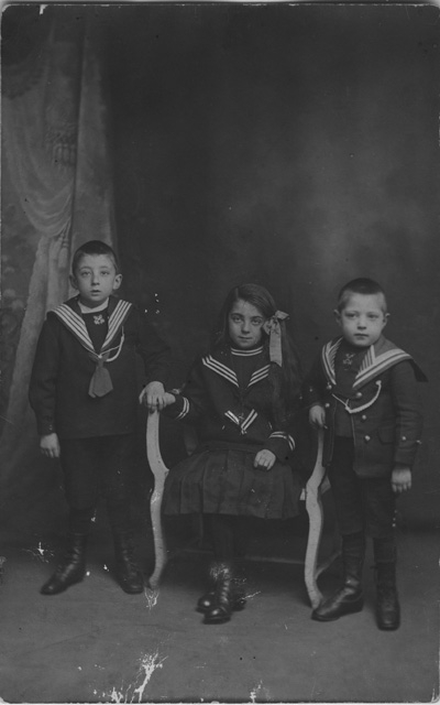 I fratelli Giuseppe, Alice e Florindo Gianini