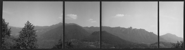 Veduta panoramica dal passo del San Lucio al Monte Boglia