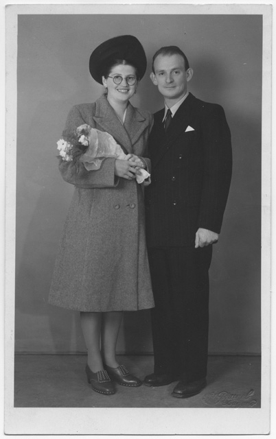 Ritratto di Mirta e Giovanni Rianda in occasione delle nozze