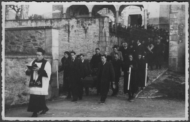 Corteo funebre a Tesserete