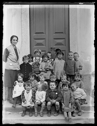 Asilo di Tesserete con la maestra Tartaglia