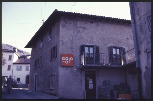 Veduta del nucleo di Bidogno con la Cooperativa