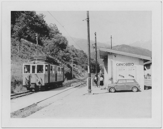 Convoglio della ferrovia Lugano-Tesserete a Canobbio