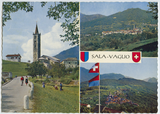 Cartolina postale di Sala e Vaglio