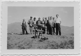 Truppa di avvistamento durante la seconda Guerra Mondiale a Condra