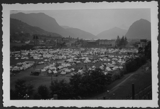 Veduta del Campo Nazionale degli Scout a Trevano