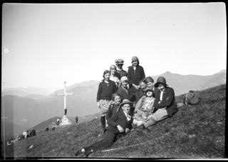 Gruppo in posa alla Sassèra