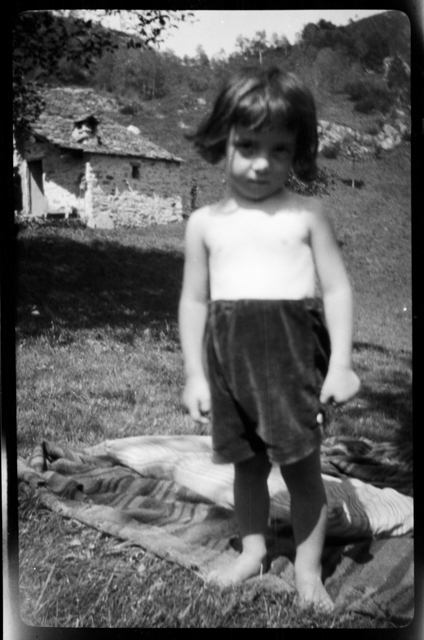 Ritratto di Vittorino Besomi a Gola di Lago