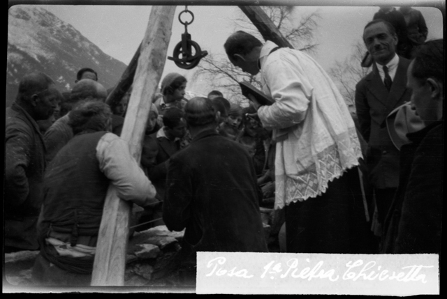 Posa della prima pietra della chiesa di Maria SS Ausiliatrice a Gola di Lago