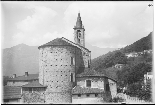 Veduta della chiesa di S. Stefano a Tesserete