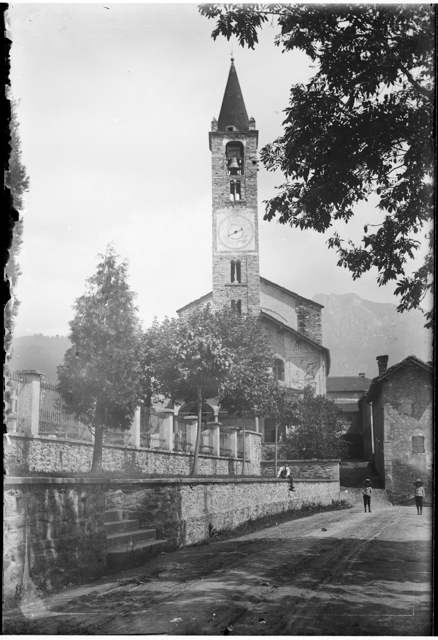 Veduta della chiesa di S. Stefano a Tesserete