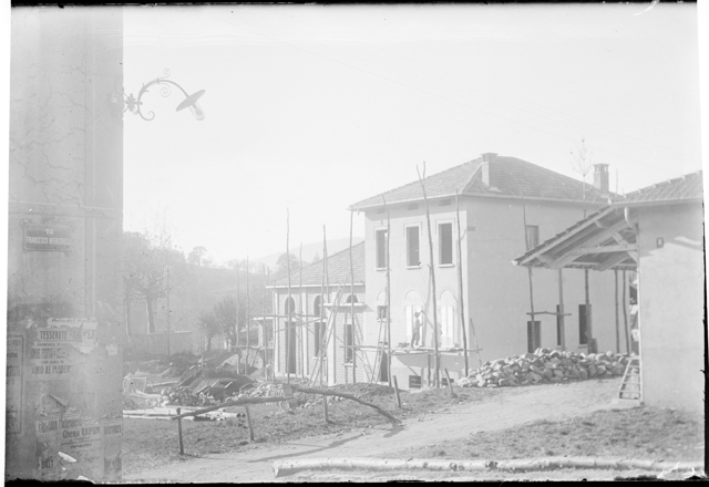 Lavori di edificazione dell'oratorio di Tesserete