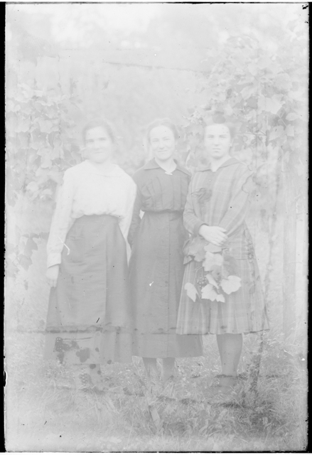 Ritratto delle sorelle Pellandini in un vigneto