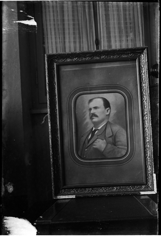 Ritratto a pastello incorniciato