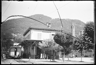 Veduta della stazione di Tesserete