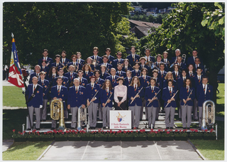 Filarmonica Capriaschese in posa in occasione della prima Festa Cantonale della Musica