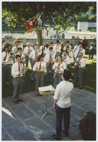 Esibizione della Filarmonica Capriaschese in occasione del Corpus Domini
