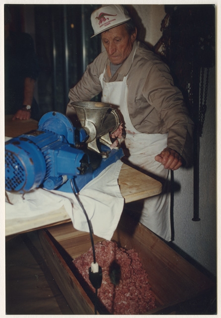 Ugo Fumasoli durante la mazza casalinga a Vaglio