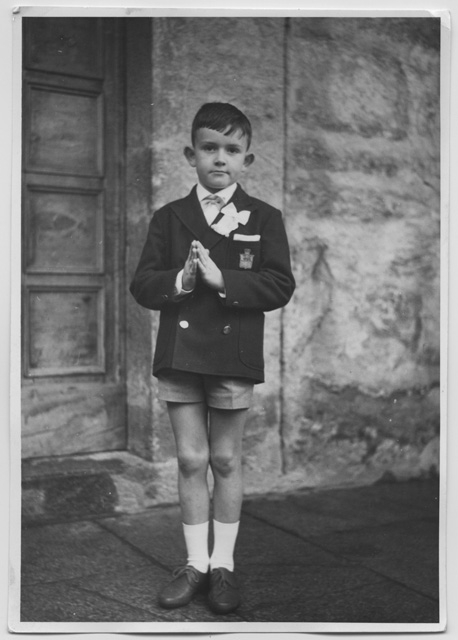 Waldo Morandi in occasione della Prima Comunione