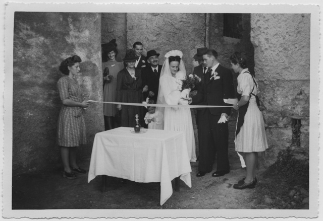 Matrimonio di Bruna Storni e Carl Bechtle a Bigorio