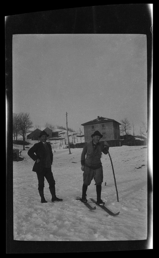 Alfredo Antonini con un amico a Condra