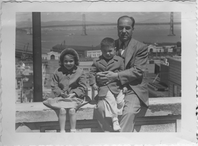 Alfredo Camozzi con i figli