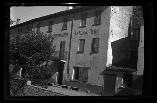 Veduta del ristorante Antonini-Merk a Tesserete