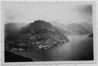 Veduta sul monte Brè verso la Val Solda